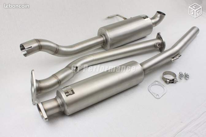 Ligne echappement Inox Clio 2 RS 172 + pack decata (image 1)