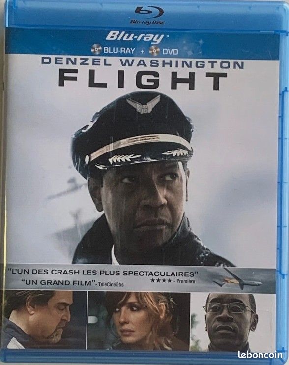 Flight (blu-ray + dvd) Denzel Washington (image 1)