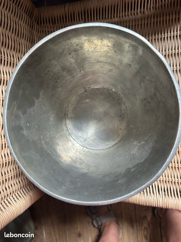 Ancien Seau à Champagne en Étain Les Étains De Paris Made In France