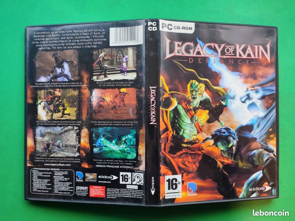 LEGACY OF KAIN Defiance PC - Jeu Complet - CD-ROM Eidos - Français