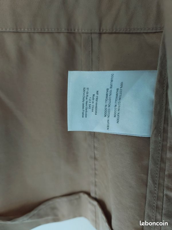 Tailleur veste 38 et jupe 40 Maison 1 2 3 beige et doré (image 16)