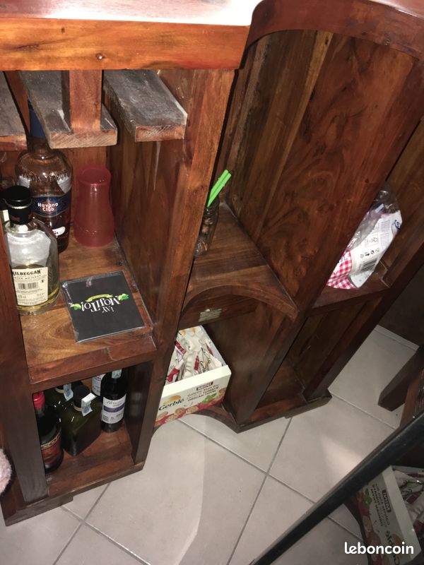 Bar en acacia Bois et Chiffons (image 2)