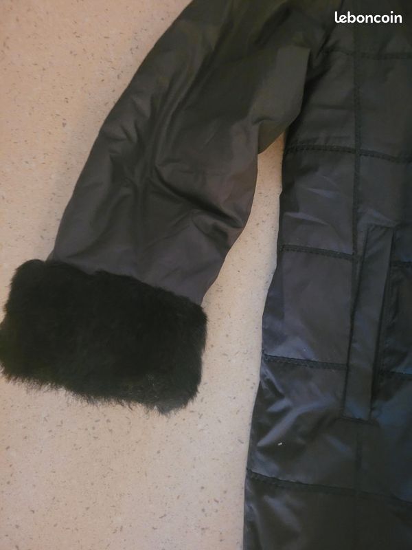 Manteau 3/4 marron chocolat T40 syl5640 (image 5)