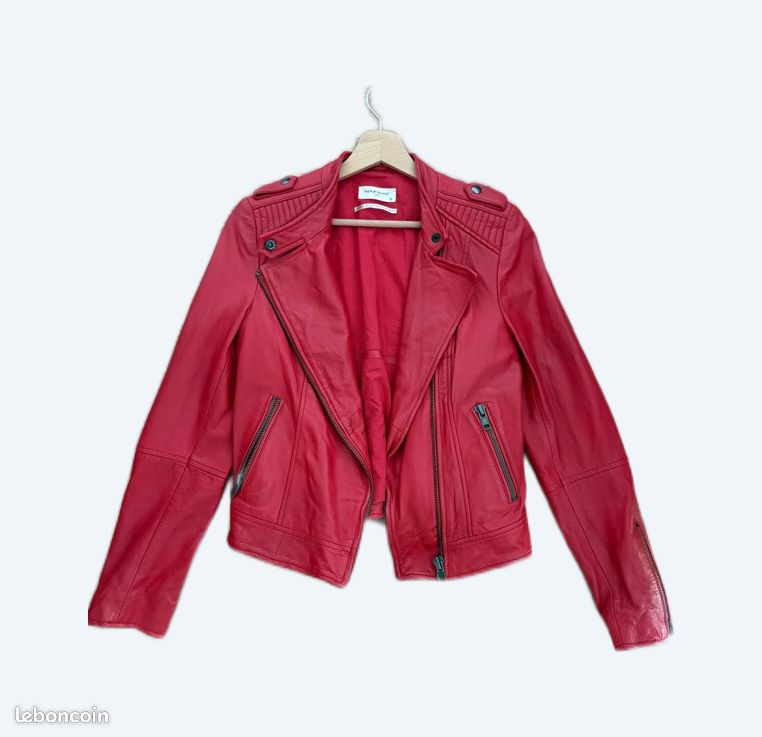 Cuir Vetements Naf Naf Veste 100% Cuir Naf Naf Vêtements - Main Image