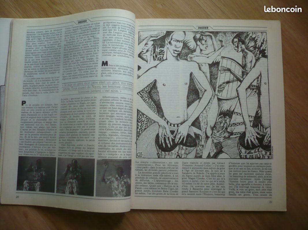 MAGAZINE LITTÉRAIRE N° 195 - AFRIQUE NOIRE : L’autre littérature d’expression française - Mai 1983 - (image 3)