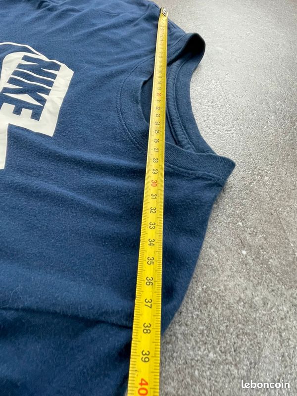 T-shirt Nike bleu imprimé sportwear streetwear classique taille XL homme #0-080 (image 6)