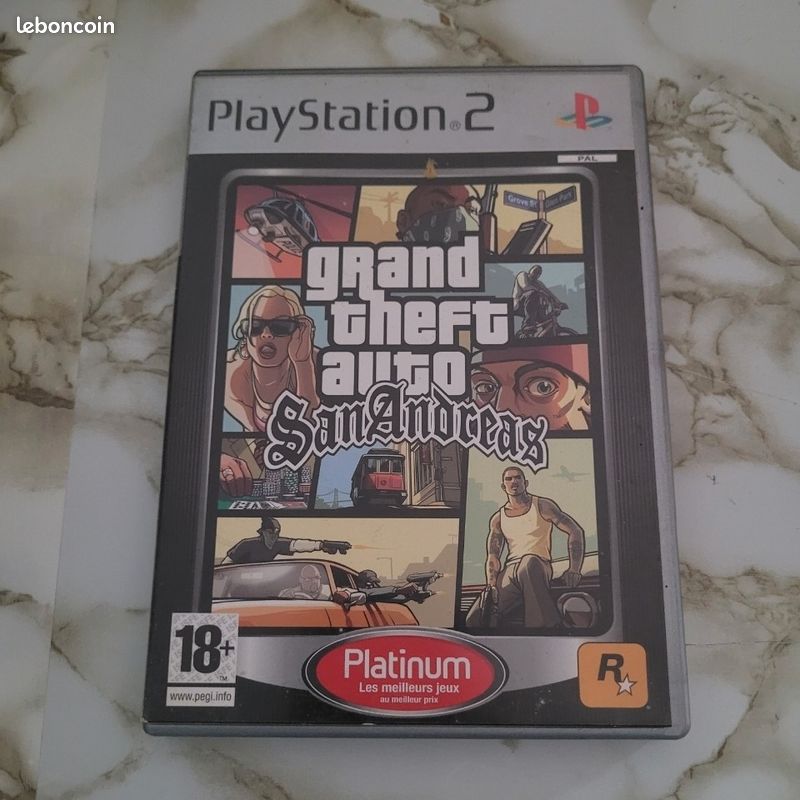 Jeu Playstation 2-Grand theft auto San Andreas (image 1)