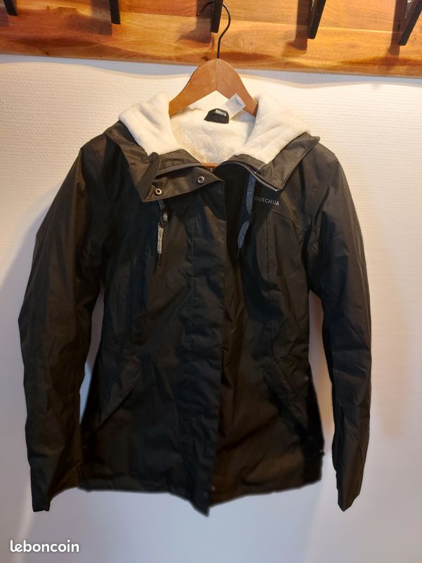 Veste decatlon noir imperméable (image 1)