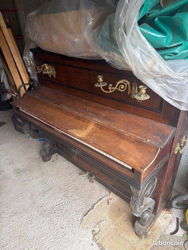 Piano ancien Kriegelstein & Cie Paris – À restaurer (image 6)