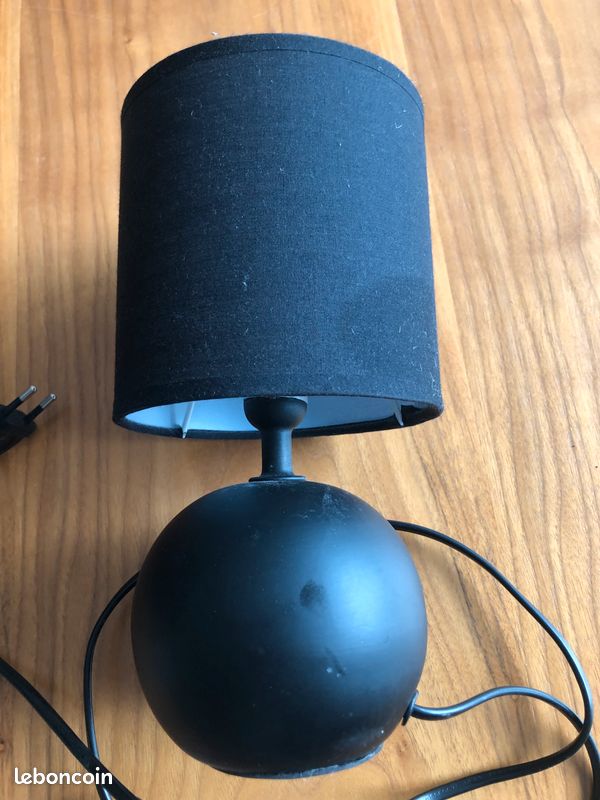 2 lampes chevet noires (image 2)