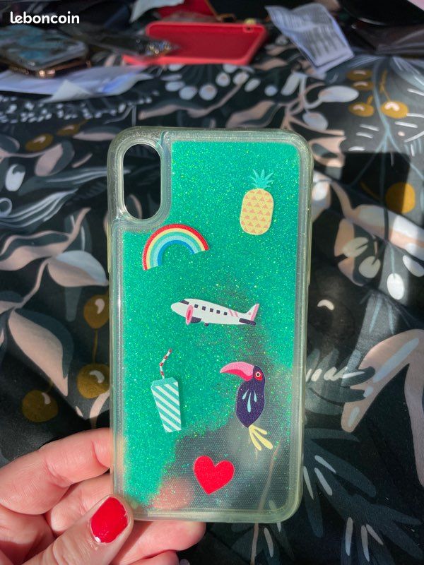 Coque IPhone 10 / X à paillettes (image 1)