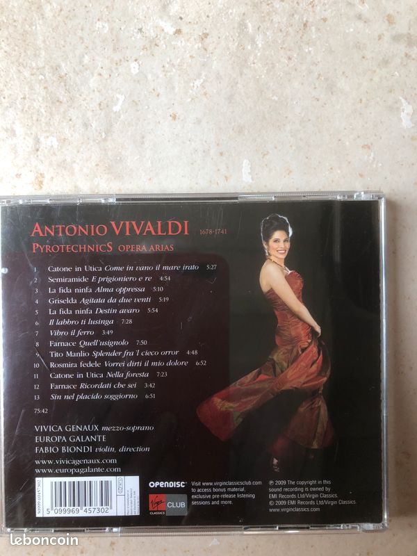 CD musique VIVALDI Opéra (image 2)