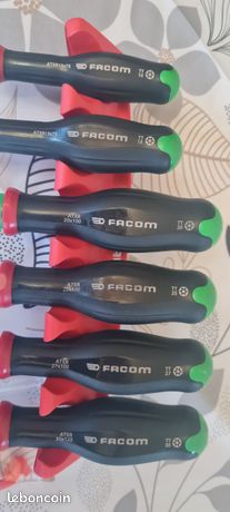 Lot 5 Tournevis Torx Facom ErgoTwist AZXR – Tailles 10 à 30 – Occasion