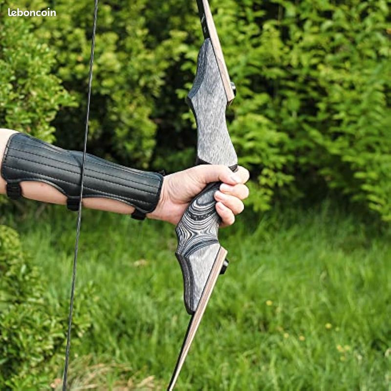 Arc Traditionnel Longbow 54 Pouces - TOPARCHERY, Bois, Main Droite, 20-35 Lbs