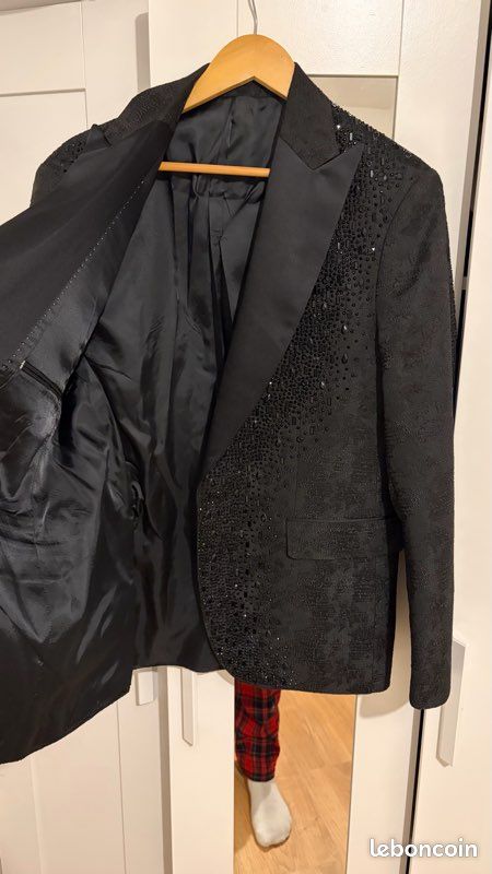 Costume de marié sur mesure – taille 52 – porté une fois (image 6)