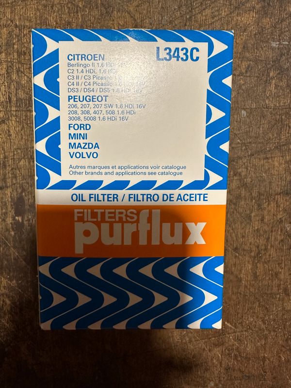 Filtre à huile PURFLUX L343C