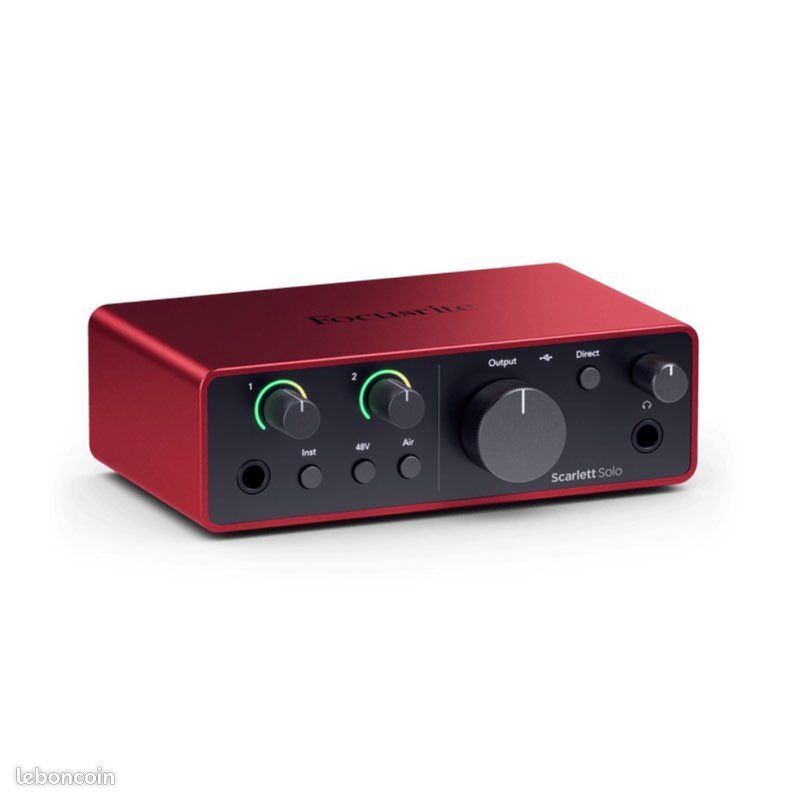 Focusrite Scarlett Solo 4th Gen – Interface audio USB-C studio pro (image 1)