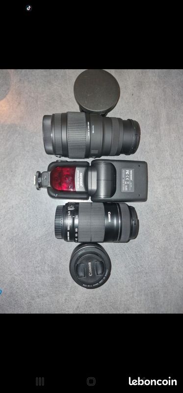 Lot objectif Canon (image 1)