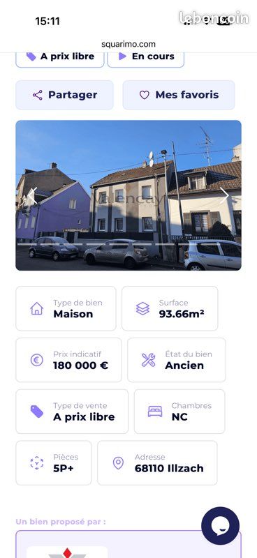 Maison 4 pièces 94 m² · à Mulhouse · 93,7 m² · 175 000 €