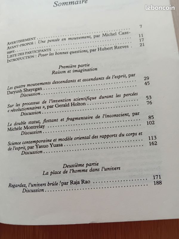 Sciences et symboles. Les voies de la connaissance présenté par Michel cazenapve, colloque de tsukuba, Albin Michel France culture (image 3)