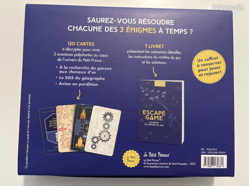 Escape game Le Petit Prince GEO complet (image 3)