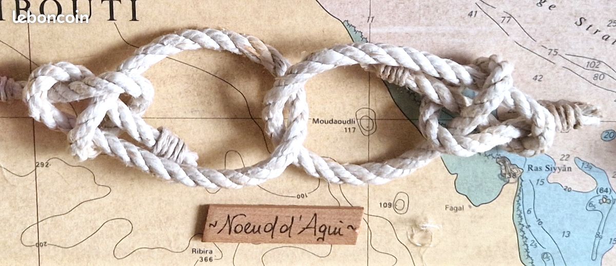 Cadre Ancien Noeud De Marin Manufrance - XXème - Déco Bateau