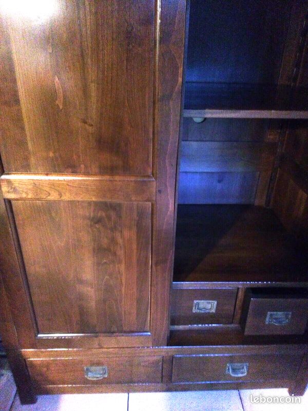 Armoire en merisier massif classique/moderne (image 10)