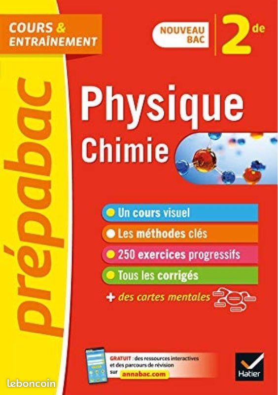 Physique chimie 2nde (image 1)