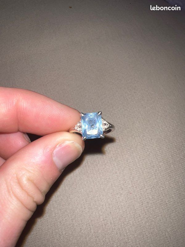 Thomas Sabo Bague Avec Pierre Bleu Bague Argent Thomas Sabo Bleue