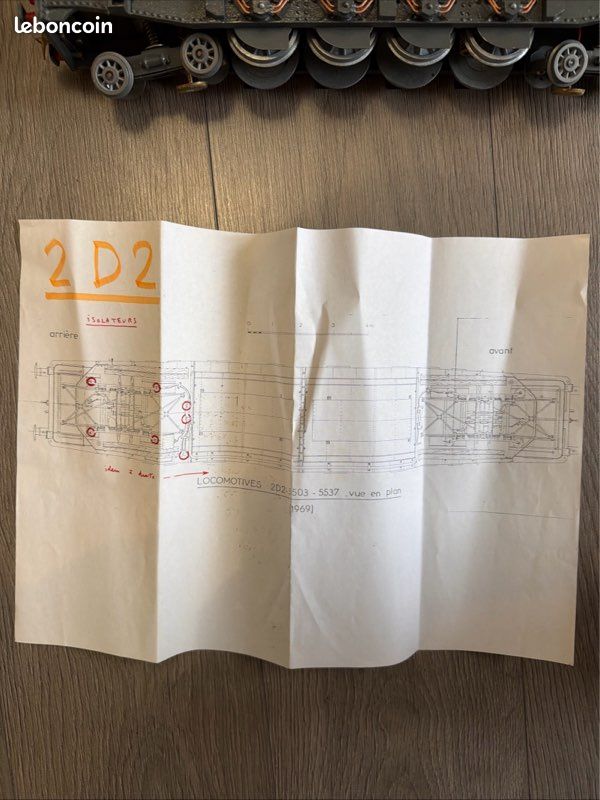 Locomotive SNCF 2D2 5516 – La Vie Du Rail, édition Limitée 1986, Laiton, Collection