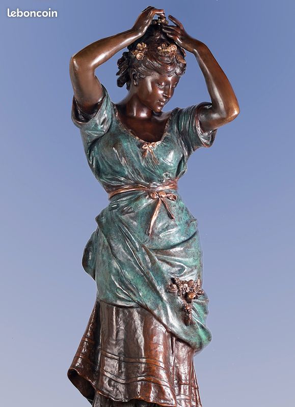 Auguste Moreau - GRAND bronze ancien - 103 cm (image 6)