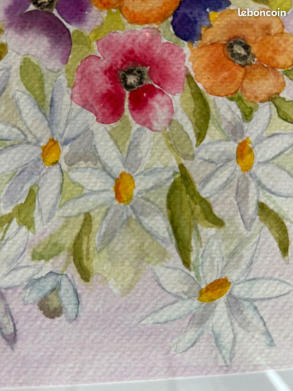 Cadre aquarelle bouquet de fleurs (image 5)