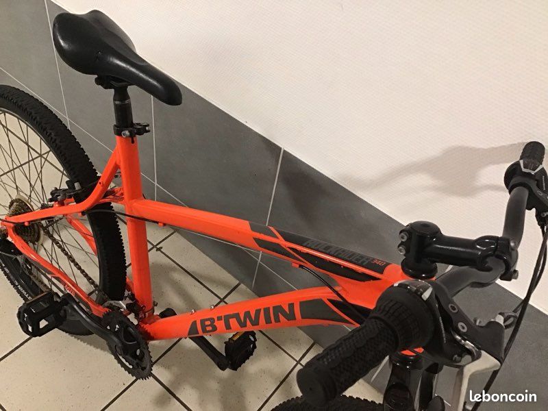 Mountain Bike Orange Btwin Rockrider 340s Discount Btwin Rockrider