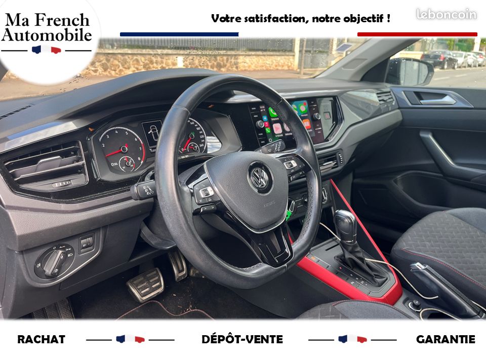 VOLKSWAGEN Polo VI CONNECT 1.0 TSI 12V BMT DSG7 95 cv BOITE AUTO - APPLE CARPLAY - RADAR DE RECUL AV/AR (image 4)