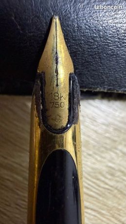 Lot De 2 Stylos Plume Waterman DG Plaqué Or - Plume En Or 18 Carats - Années 70 - Occasion TBE