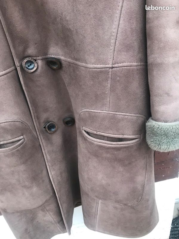 Vends manteau cuir retourné et mouton pour femme (image 4)