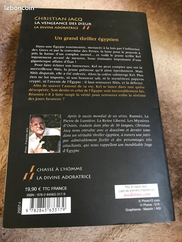 Livre - la vengeance des dieux - la divine adoratrice de Christian Jacq (image 2)