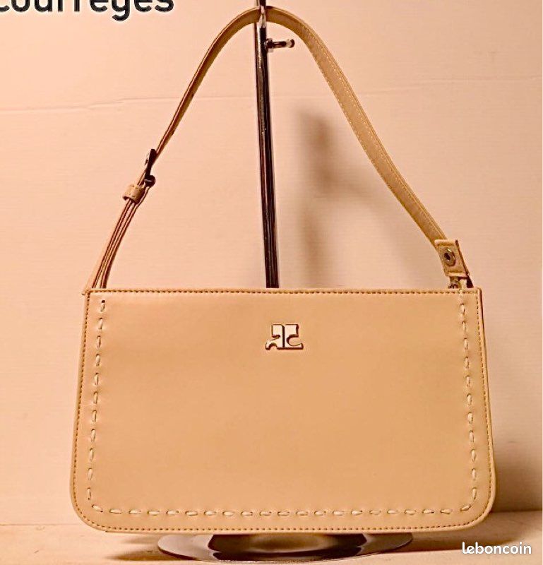 Rarissime sac baguette Courreges cuir véritable et structure sublime luxe (image 3)