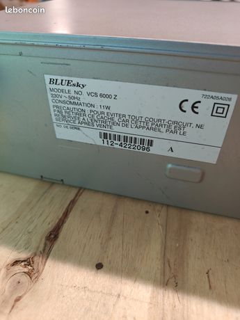 Magnétoscope Bluesky VCS6000 - Lecteur/enregistreur Cassette VHS HiFi - Neuf