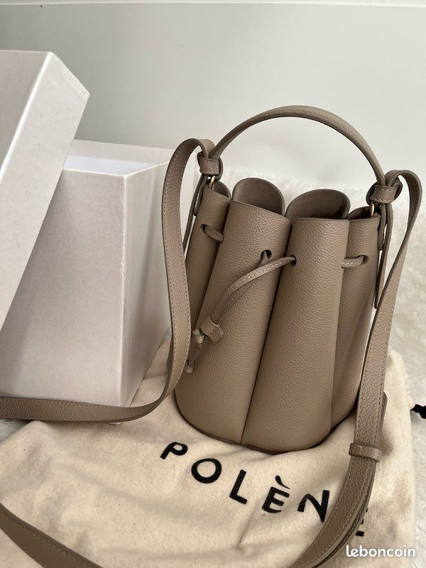 Polène Numéro Huit Mini – Taupe Accessoires Bagagerie