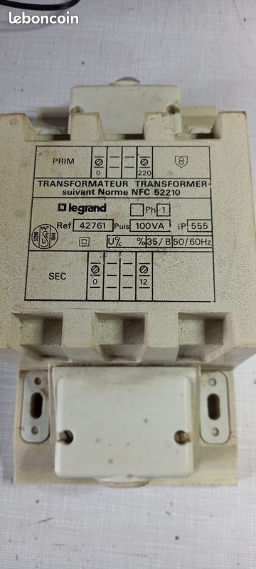 Transfo 220/12v 100VA (image 1)