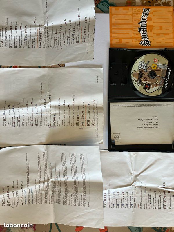 GTA San Avec tous les codes PS2 Jeux vidéo