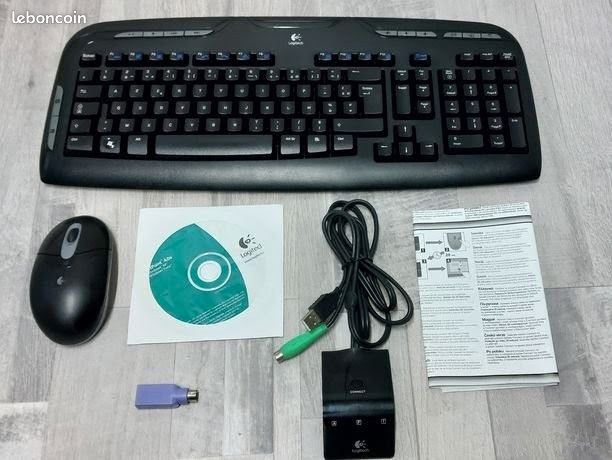 LOGITECH EX 110 Clavier et souris sans fil en TBE - Accessoires ...