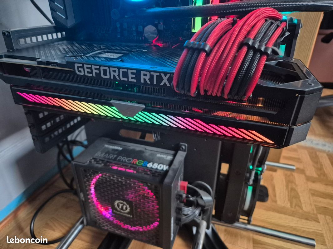 ASUS ROG Strix RTX 3080 10 Go OC – Stable en PCIe Gen 1 / Scellé d'origine (image 1)