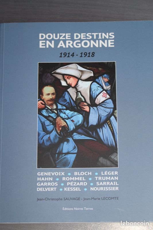 Livre : Douze destins en Argonne 1914-1918, Jean-Christophe SAUVAGE, Jean-Marie LECOMTE (image 1)