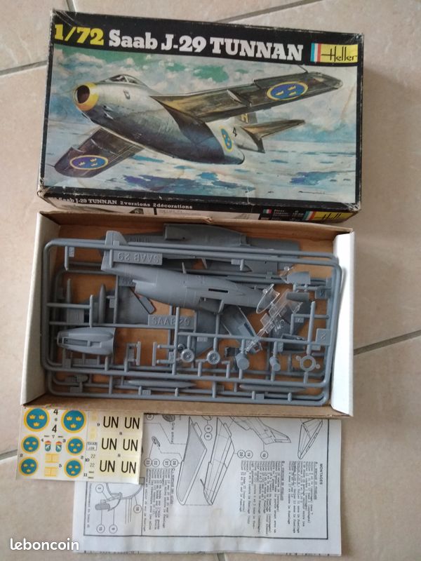 Maquette Heller Saab J 29 Tunnan (image 1)