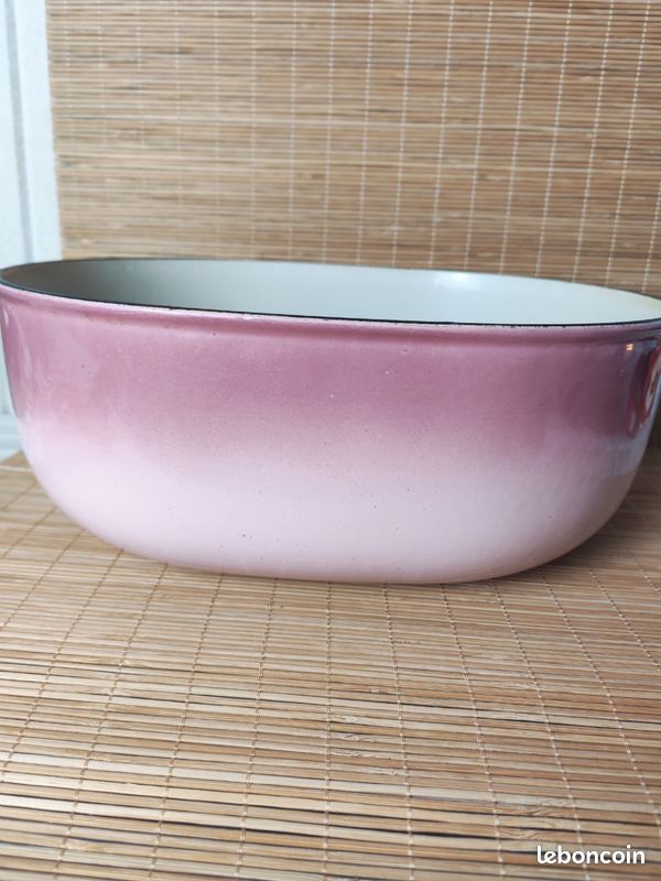 🌸 Cocotte ovale La Mama Le Creuset par Enzo Mari 33 vintage rose dégradé 🇫🇷 (image 7)