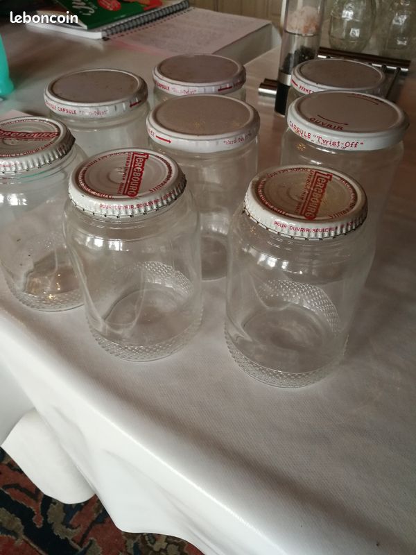 Lot de 8 pots en verre (image 1)