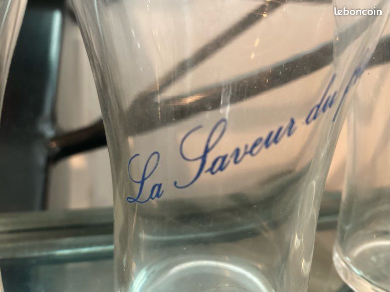Rare lot 6 anciens verres citronbress la saveur du fruit đâïž (image 4)