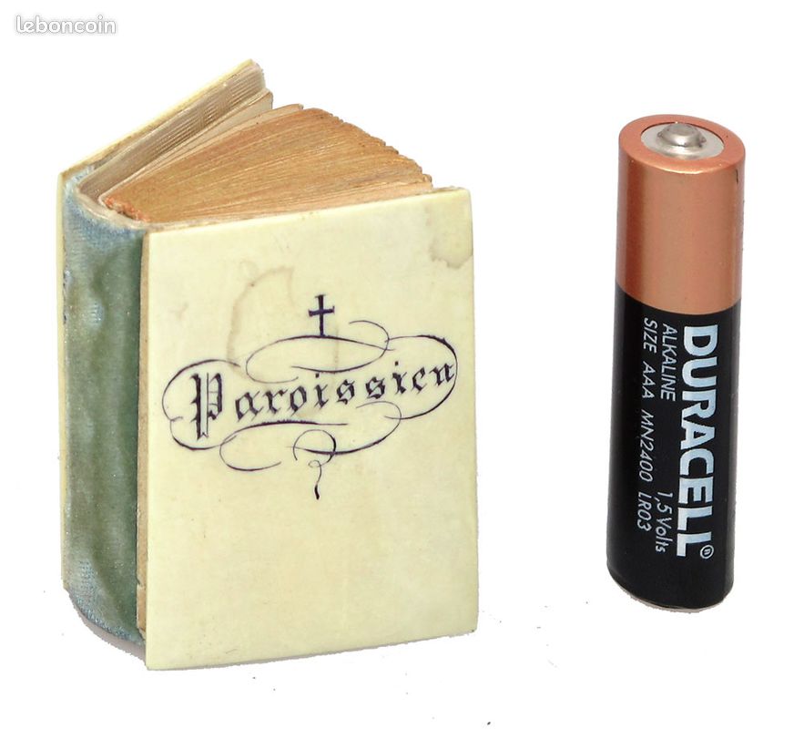 Micro livre Petit paroissien de la jeunesse - 1850 (image 1)